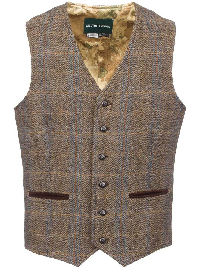 The O'Connor Brown Hunting Tweed Waistcoat & Vest