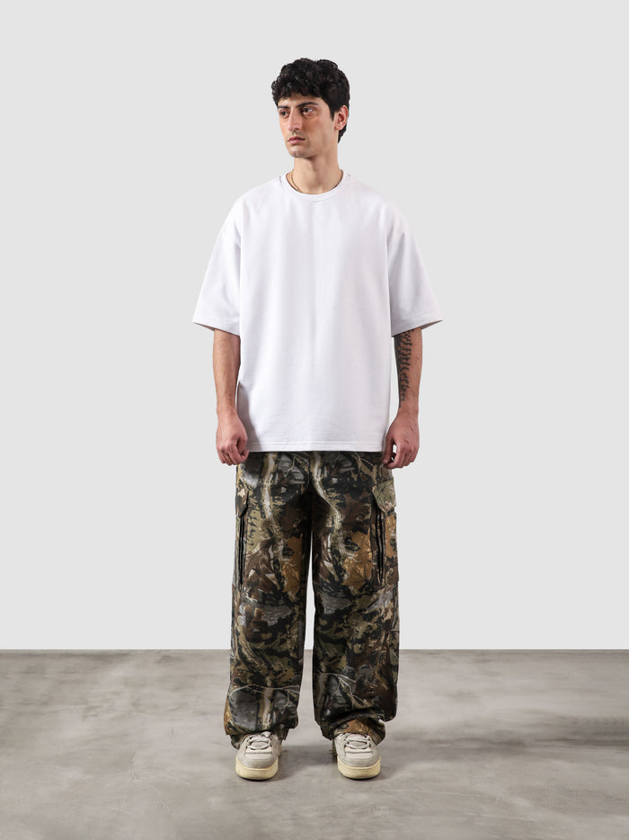 Tactical camo cargo pants male model full body front view camouflage Pakistan – GROOVY