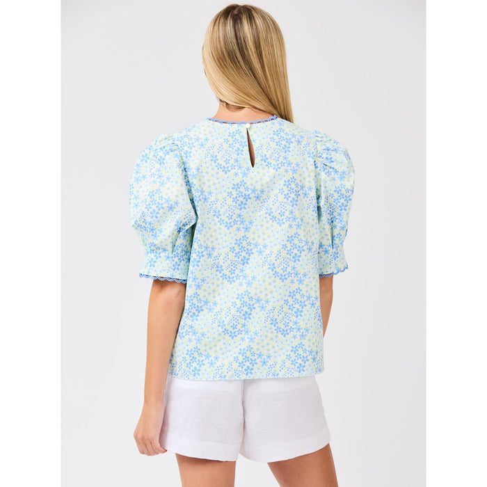 Thea Top – Larkspur Fields Blue Floral - SALE was $58.95