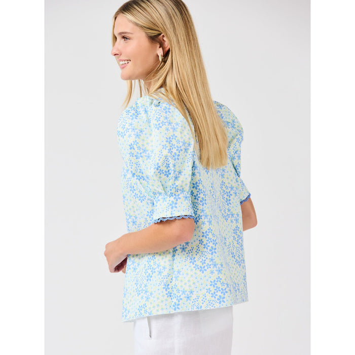 Thea Top – Larkspur Fields Blue Floral - SALE was $58.95
