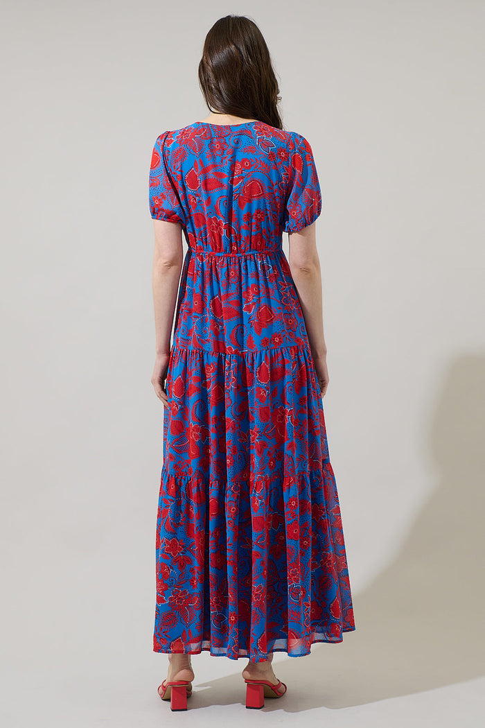 Tiered Maxi Dress Calla Floral