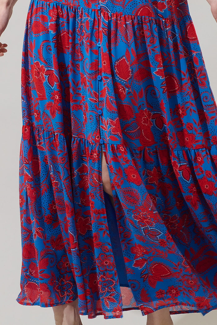 Tiered Maxi Dress Calla Floral