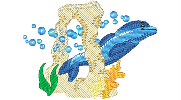 Timmy The Dolphin [4x4] 11477 Machine Embroidery Designs