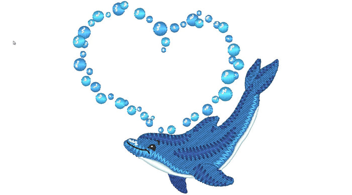 Timmy The Dolphin [4x4] 11477 Machine Embroidery Designs