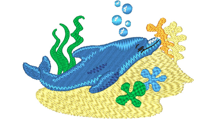Timmy The Dolphin [4x4] 11477 Machine Embroidery Designs