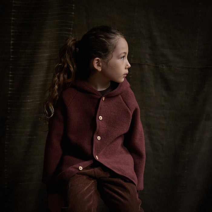 Tinker Baby & Kids Jacket - Merino Wool Fleece - Fig