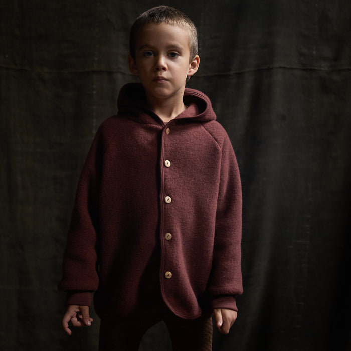 Tinker Baby & Kids Jacket - Merino Wool Fleece - Fig