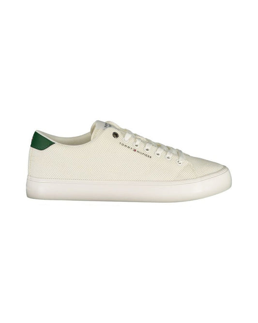 Tommy Hilfiger Bianco Polyester Men's Sneaker