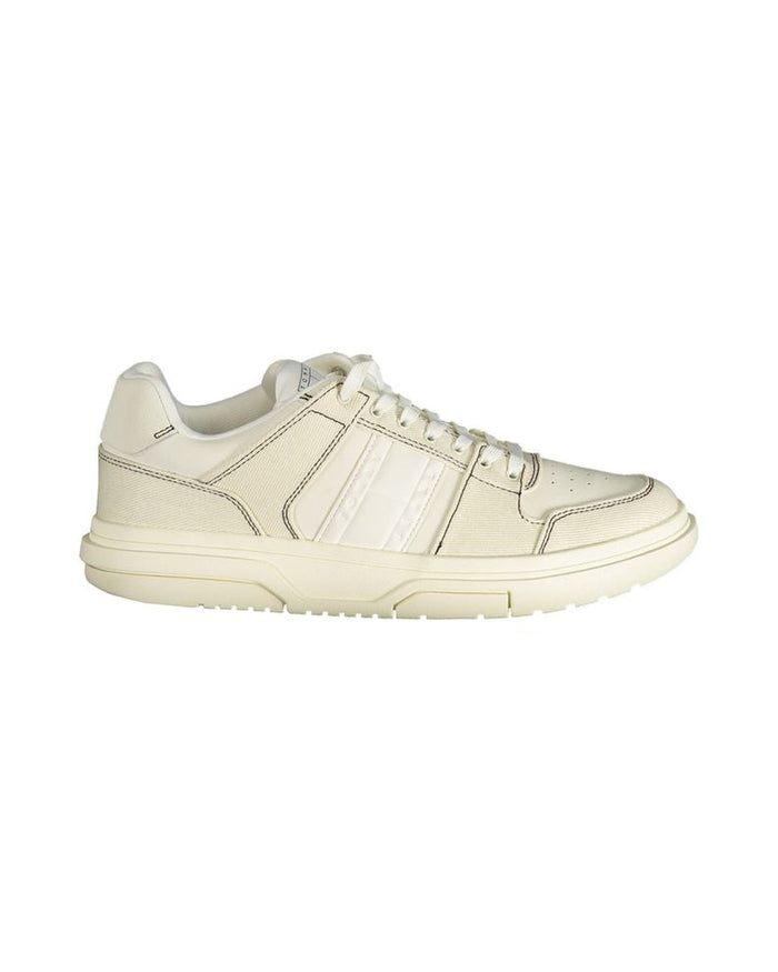 Tommy Hilfiger White Polyurethane Men Sneaker