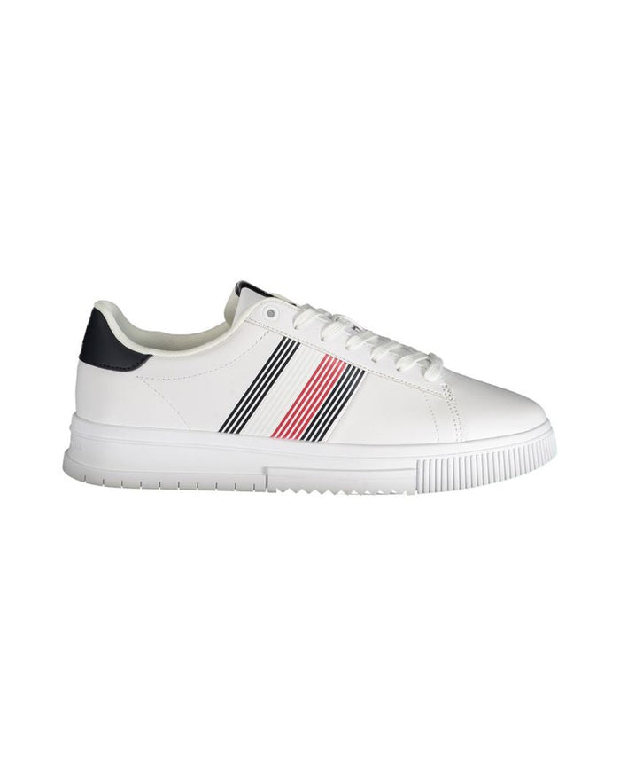 Tommy Hilfiger White Polyurethane Men Sneaker