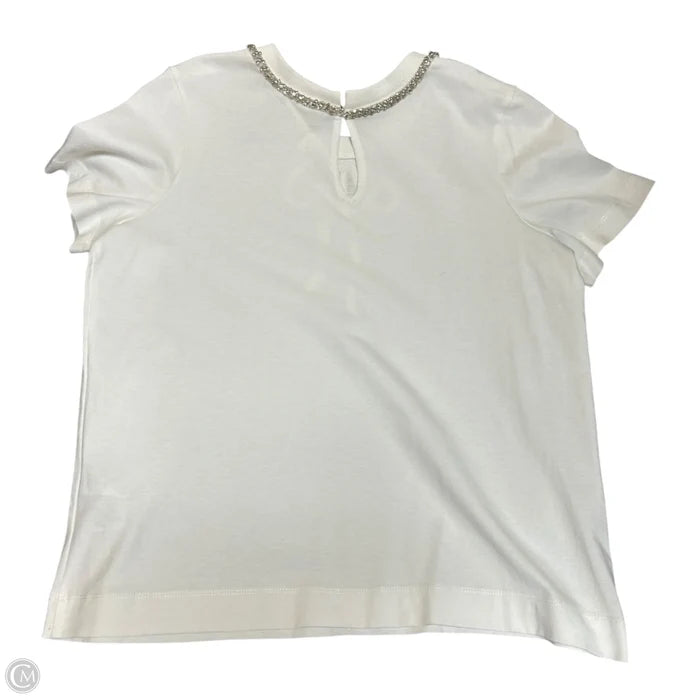 Top Short Sleeve By Maeve In White, Size: M