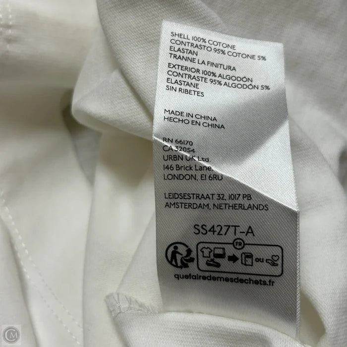 Top Short Sleeve By Maeve In White, Size: M