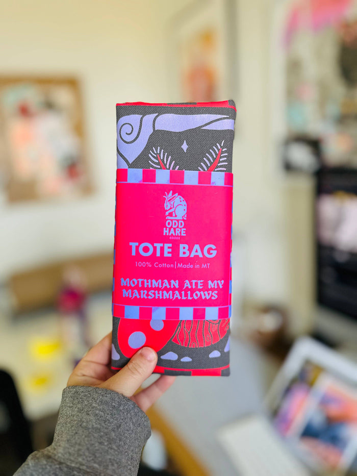 Tote Bag: Mothman Ate My Marshmallow