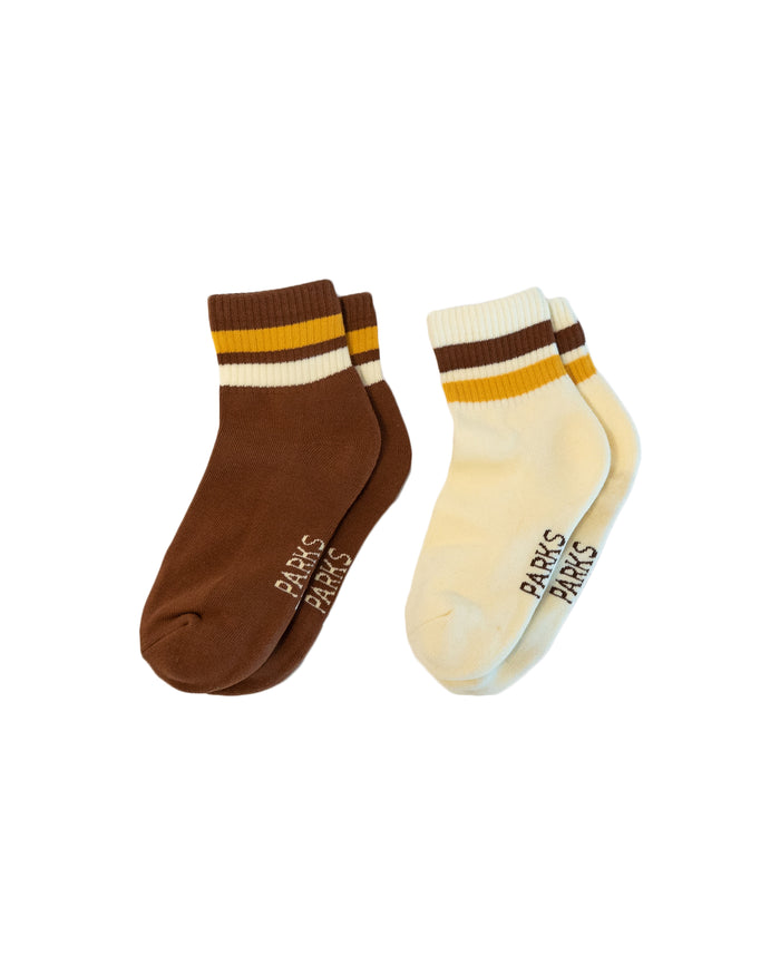 Shop Trail Crew Quarter Socks Inspired By National Parks | white-and-gold