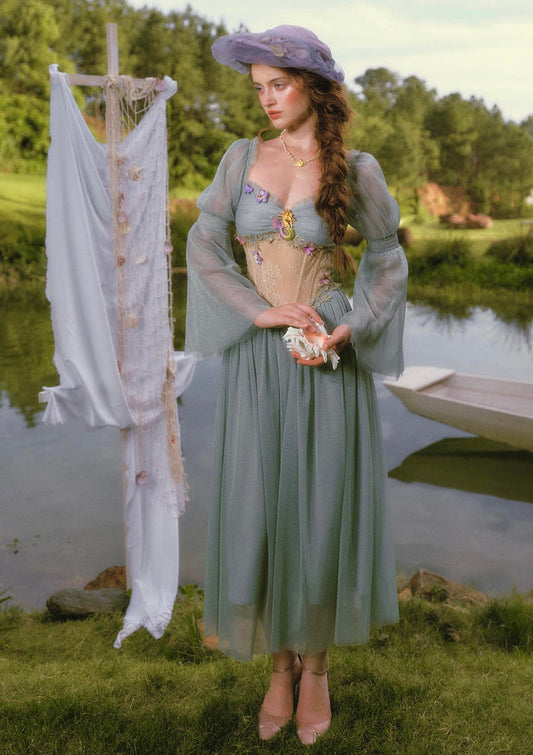 Turquoise Siren Corset Dress