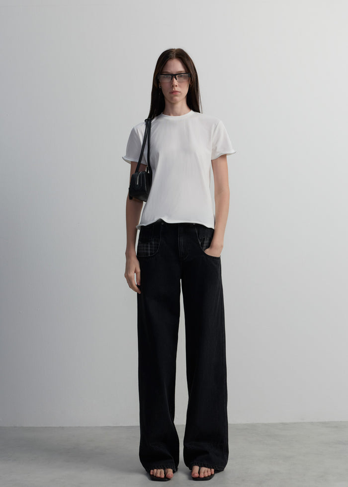 TWISTED-HEM TEE