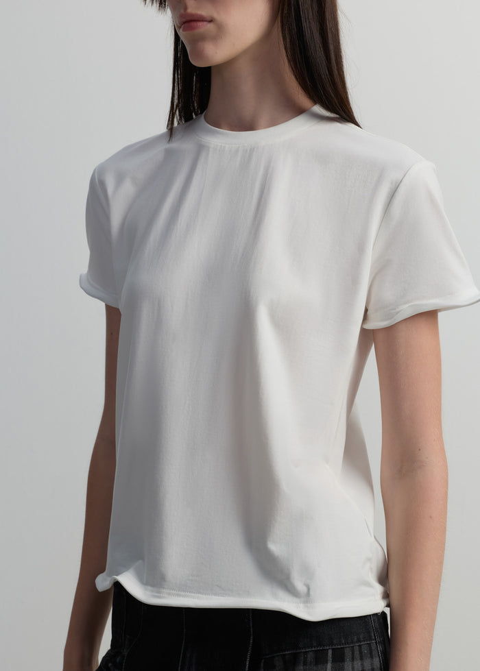 TWISTED-HEM TEE