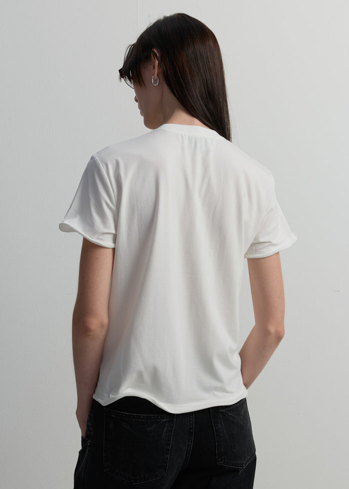 TWISTED-HEM TEE