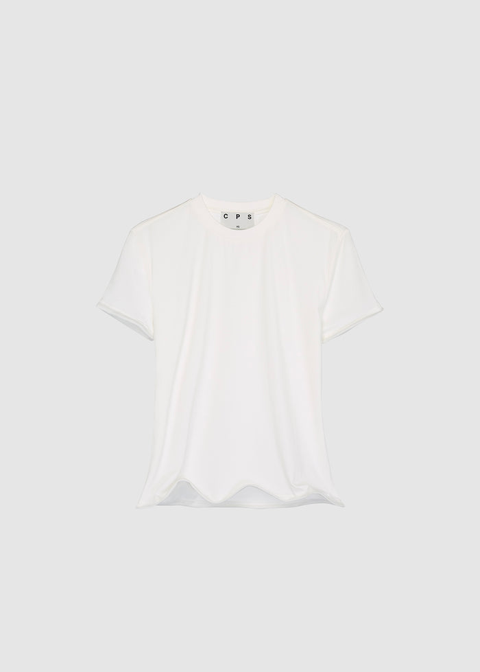 TWISTED-HEM TEE