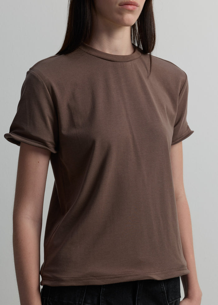 TWISTED-HEM TEE