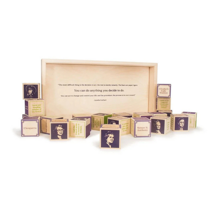 Uncle Goose 'Women Who Dared' Wooden Blocks