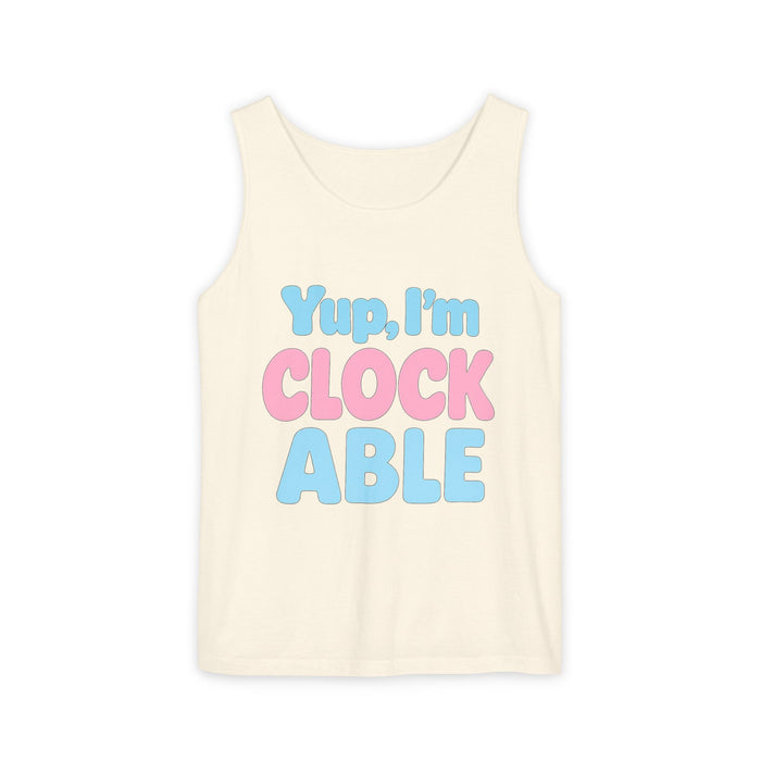 Unisex The "I'm CLOCKABLE" Tank Top