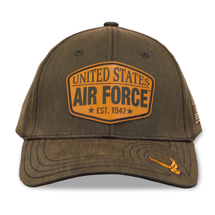 United States Air Force Waxed Cotton Hat (Brown)