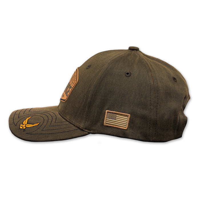 United States Air Force Waxed Cotton Hat (Brown)