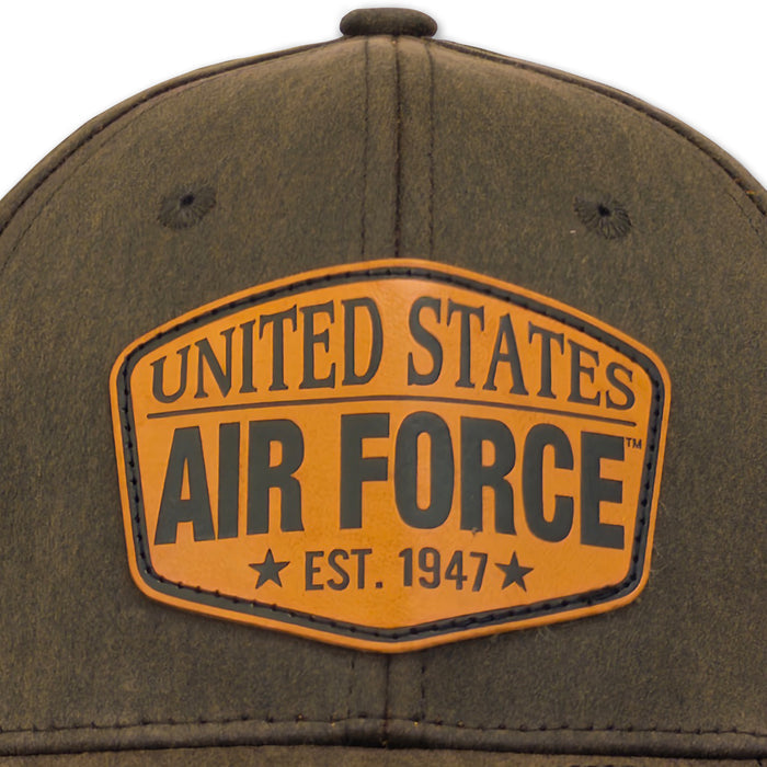 United States Air Force Waxed Cotton Hat (Brown)