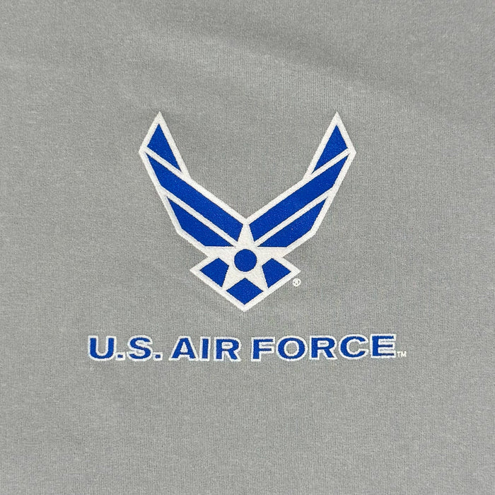 United States Air Force Wings Under Armour Tech Long Sleeve T-Shirt (Grey)
