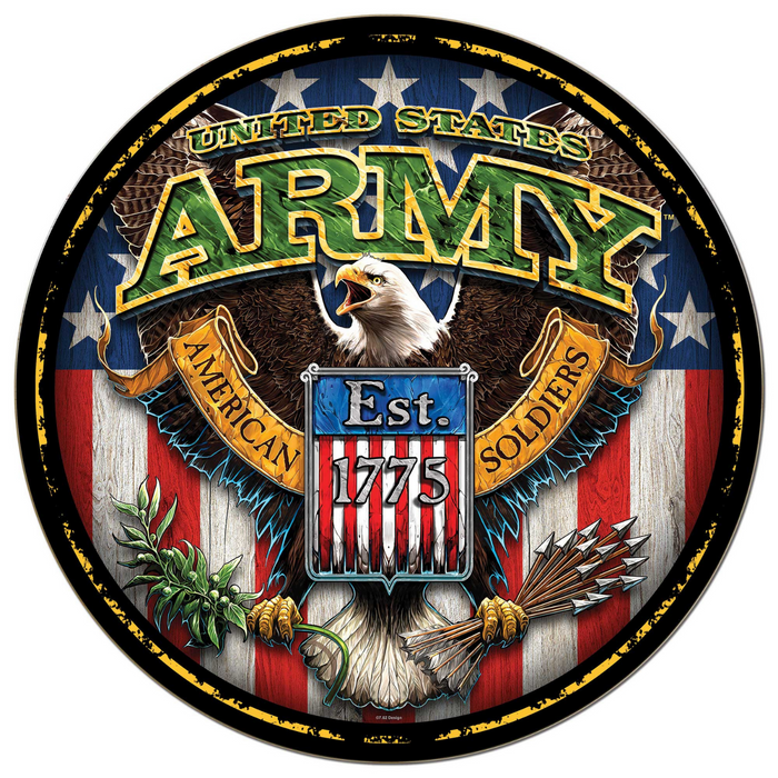 United States Army Fighting Eagle Circle (20 inch diameter)*