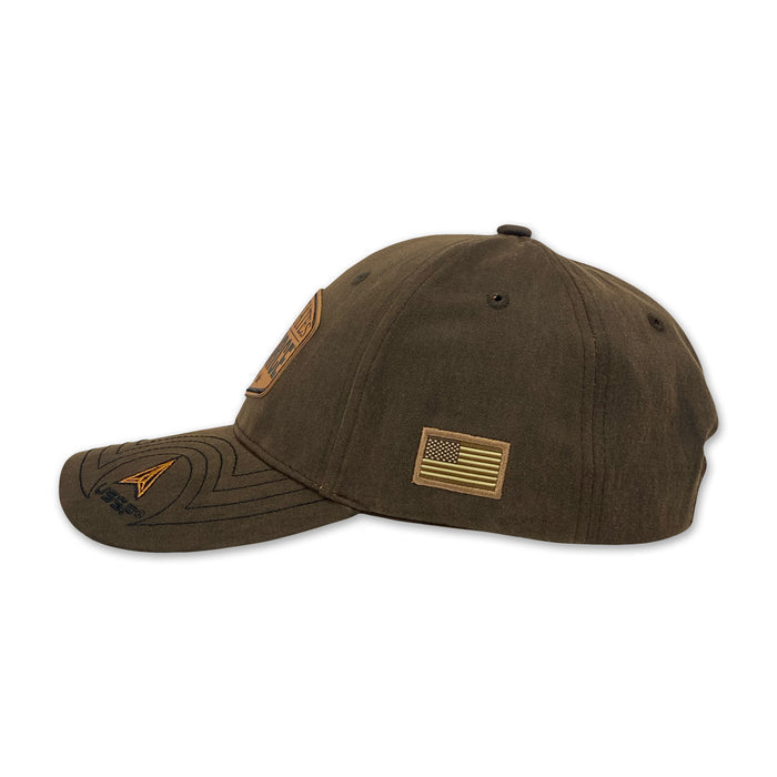 United States Space Force Waxed Cotton Hat (Brown)