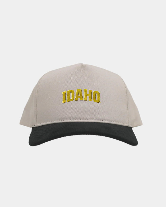 University of Idaho Cream Black Cord Brim Fade Hat