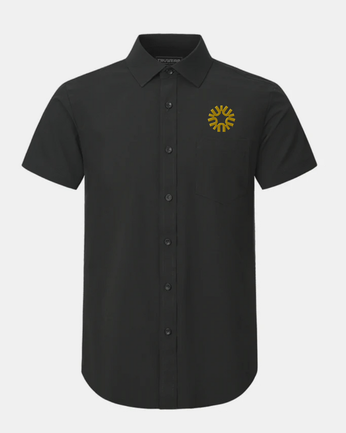 University of Idaho Phenom Classic Black Short Sleeve Dress Shirt