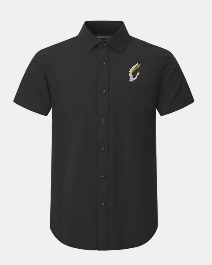 University of Idaho Phenom Classic Black Short Sleeve Dress Shirt