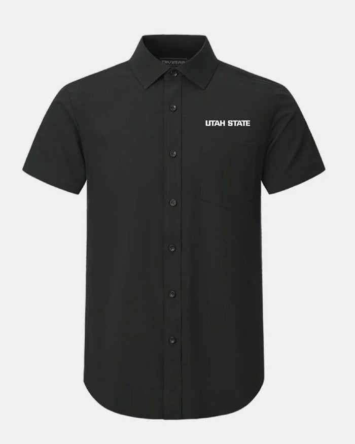 USU Phenom Classic Black Short Sleeve Dress Shirt