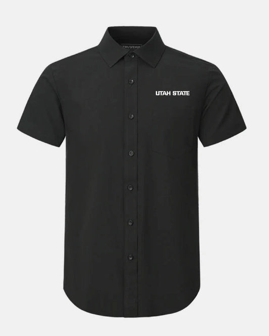 USU Phenom Classic Black Short Sleeve Dress Shirt
