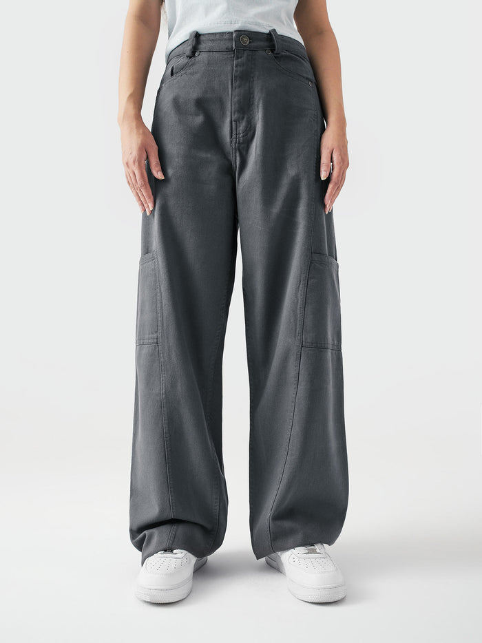Utility V1 grey cargo pants detail closeup pocket utility Pakistan – GROOVY