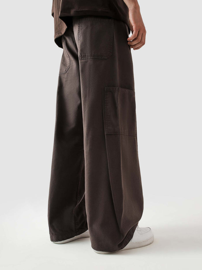 Mocha brown Utility V1 cargos detail shot pocket Pakistan – GROOVY
