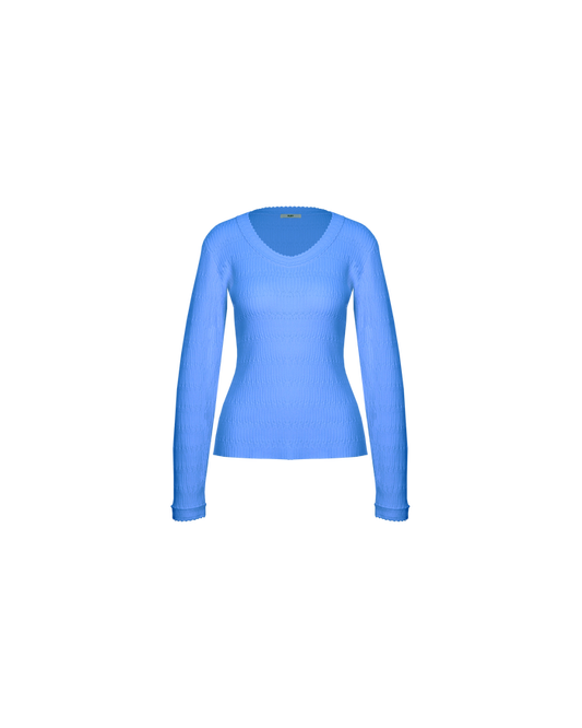 VANYA LONG SLEEVE PERIWINKLE