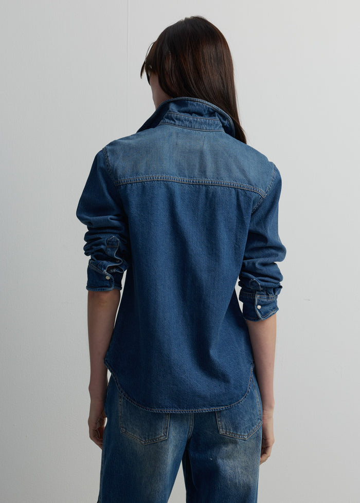 VINTAGE WASH DENIM SHIRT