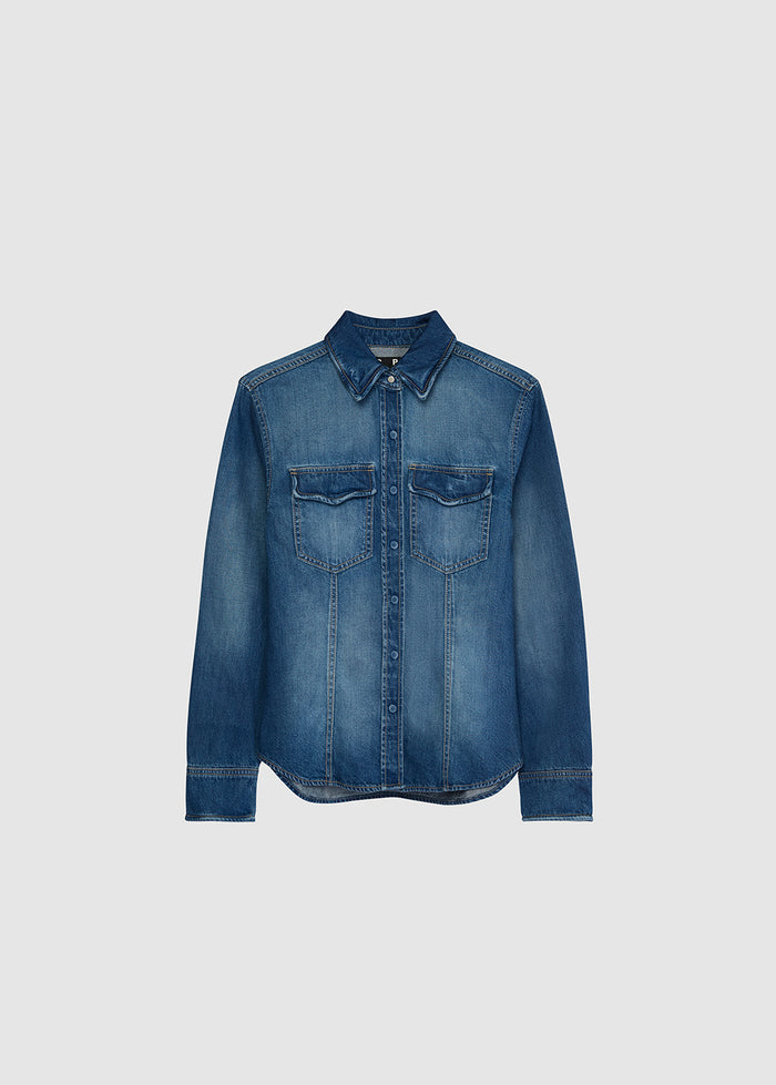 VINTAGE WASH DENIM SHIRT