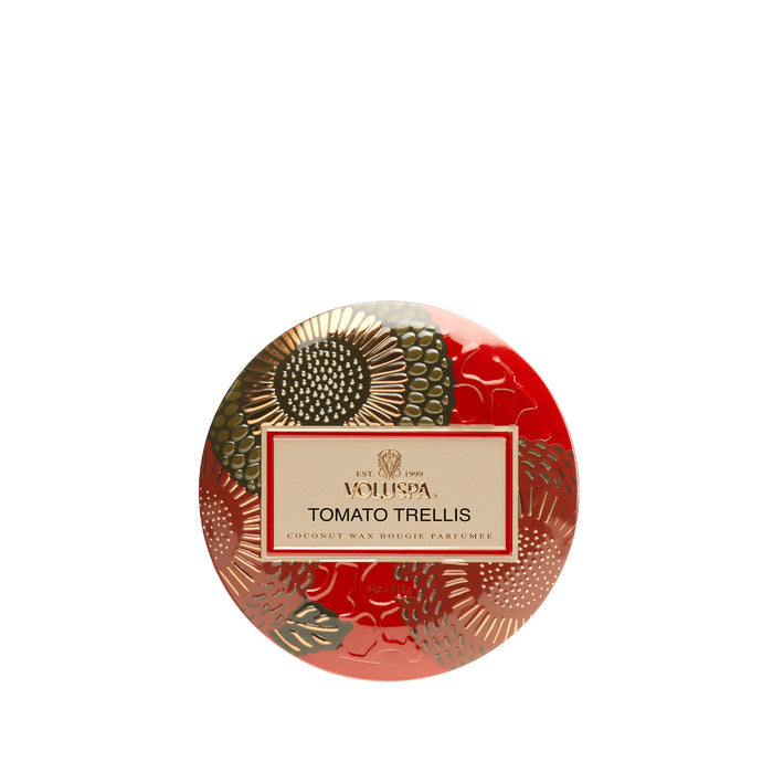 Voluspa Candle Tomato Trellis 4oz Mini Tin