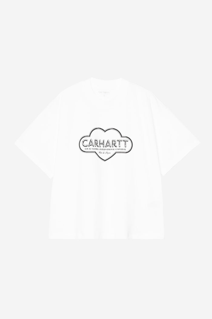W S/S Cloud Heart T-Shirt