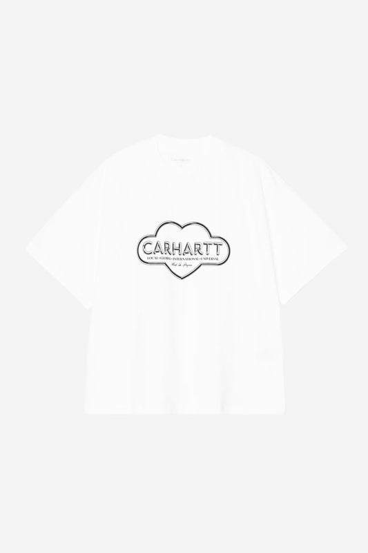 W S/S Cloud Heart T-Shirt