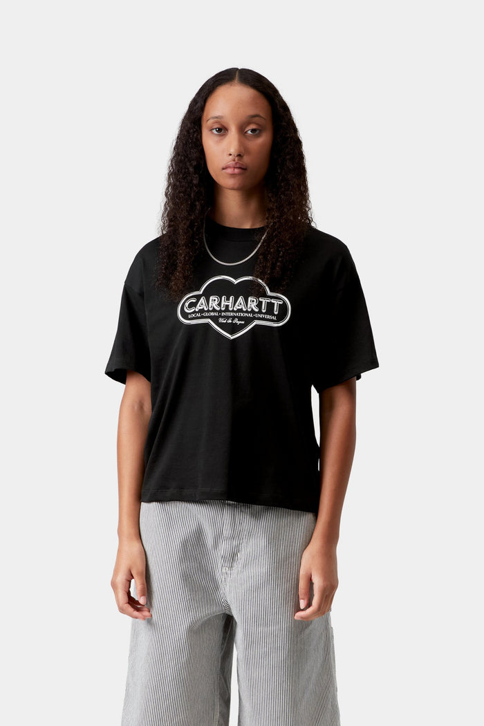 W S/S Cloud Heart T-Shirt