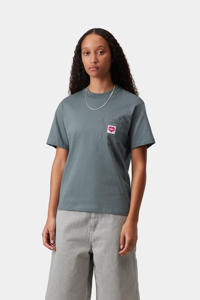 W S/S Pocket Heart T-Shirt