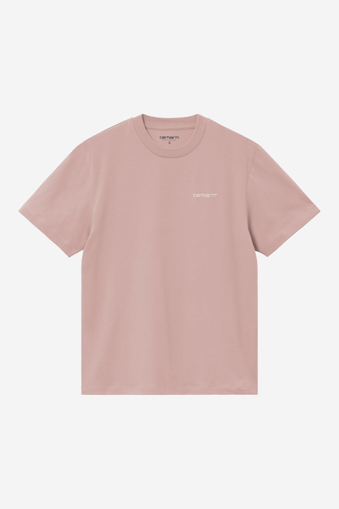 W S/S Script Embroidery T-S