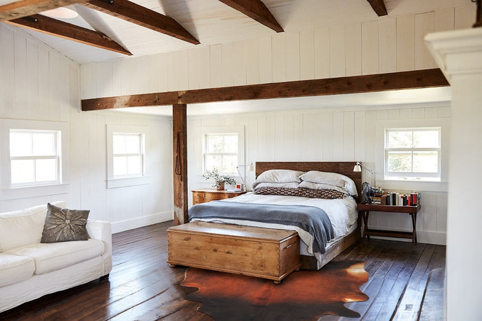 Brown with Red Cowhide Rug #B2415