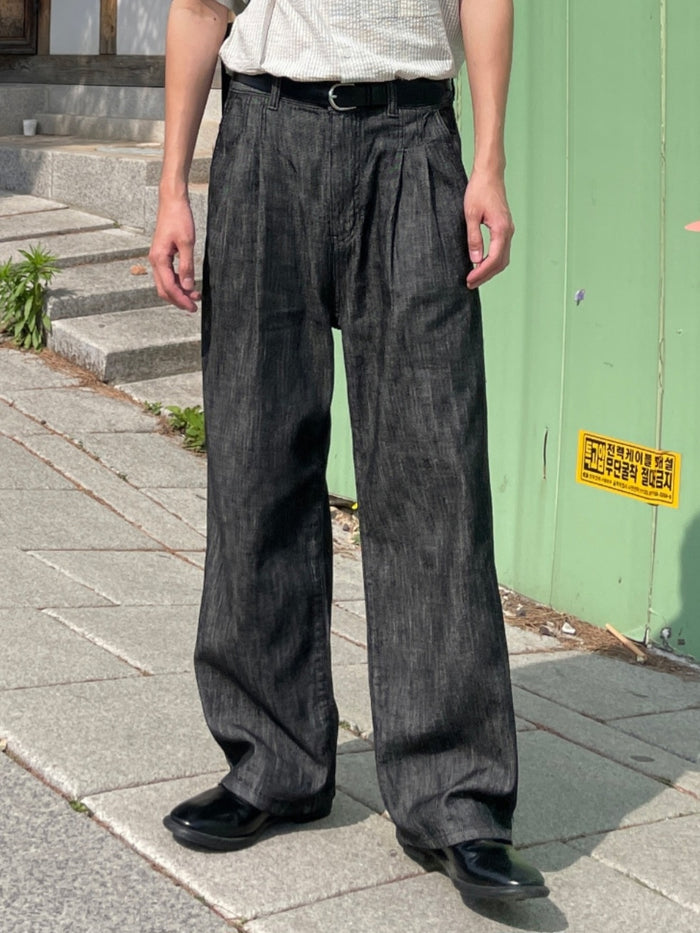 Washed Denim Zip Setup